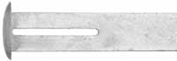 Wedge Key, with domed oval straight head, wax cast steel